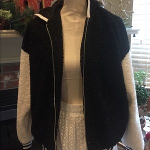 Forever 21 Faux fur Oversized Bomber jacket